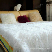 Real fur blanket Mongolian lamb fur blanket